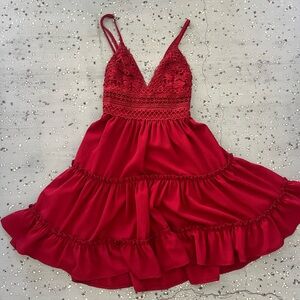 Red Showpo sundress, size: small